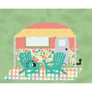 Laser-cut Kit: “A Year of Happy Camping” Block 3