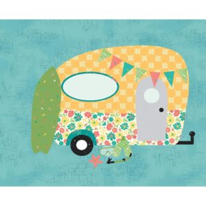 Laser-cut Kit: “A Year of Happy Camping” Block 7